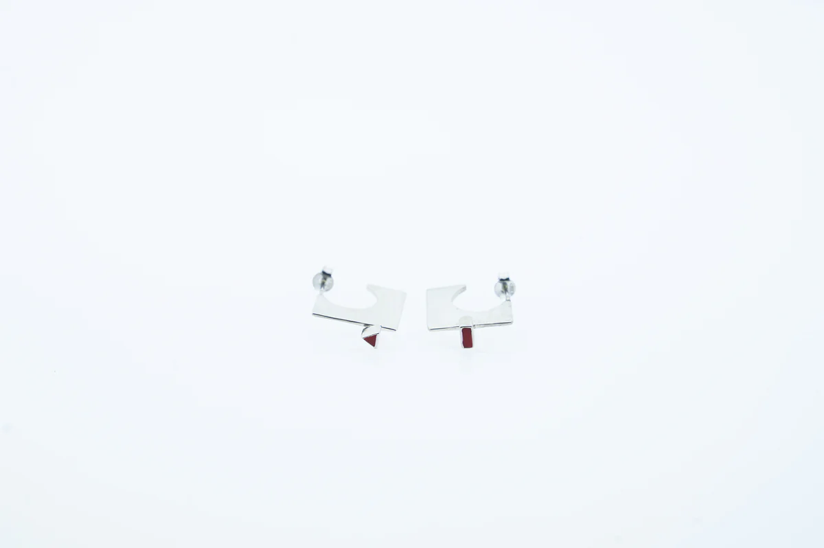 Σκουλαρίκια 925 με γεωμετρικά σχήματα IF Project 7.2