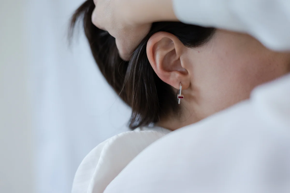 Σκουλαρίκια 925 με γεωμετρικά σχήματα IF Project 7.4