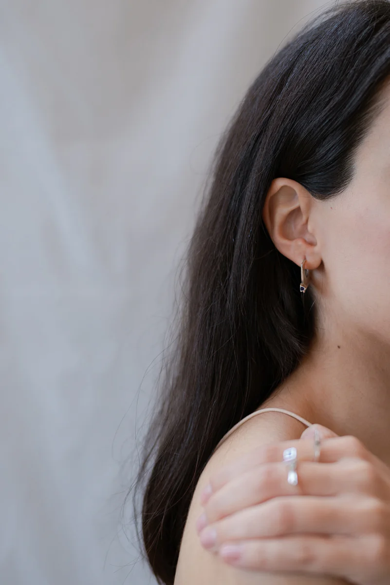 Σκουλαρίκια 925 με γεωμετρικά σχήματα IF Project 7.5