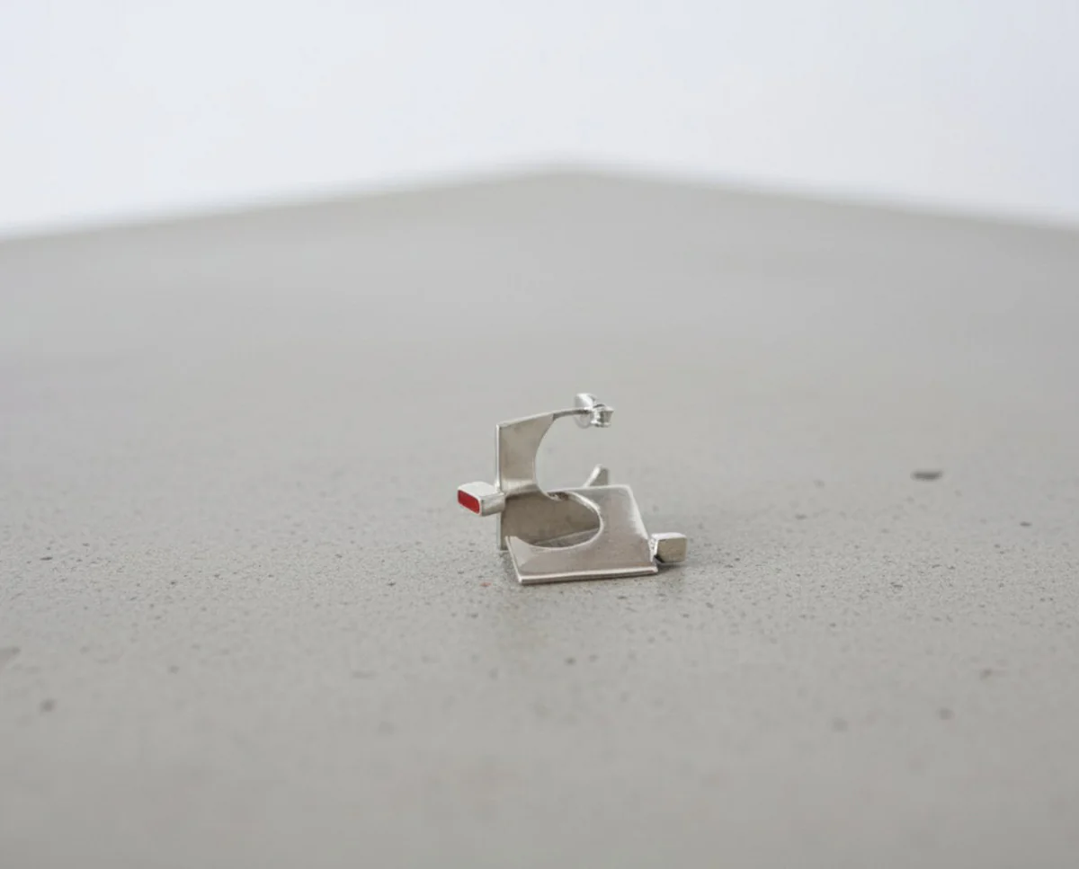 Σκουλαρίκια 925 με γεωμετρικά σχήματα IF Project 7.6