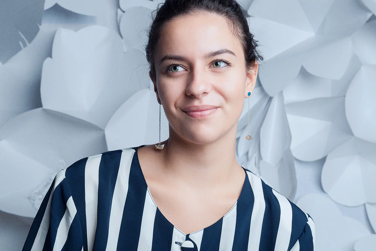 Σκουλαρίκια Origami καραβάκι 925 IF Project 6.1