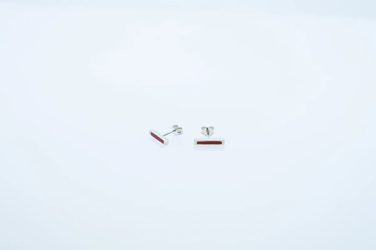 Σκουλαρίκια ίσια γραμμή 925 IF Project 4.3