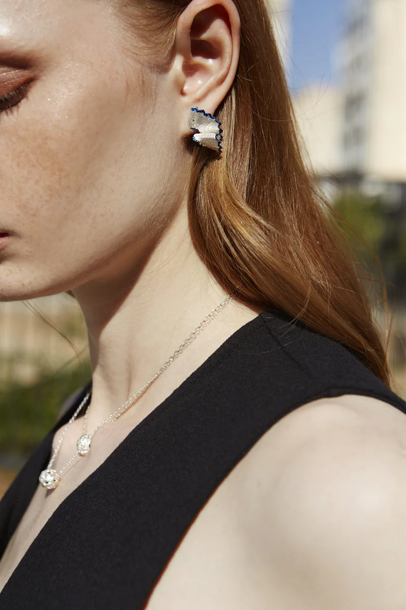 Σκουλαρίκια ξύσμα 925 IF Project 1.3