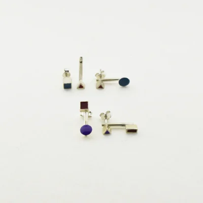 Σκουλαρίκια σωλήνες 925 δύο φάσεων IF Project 5.1