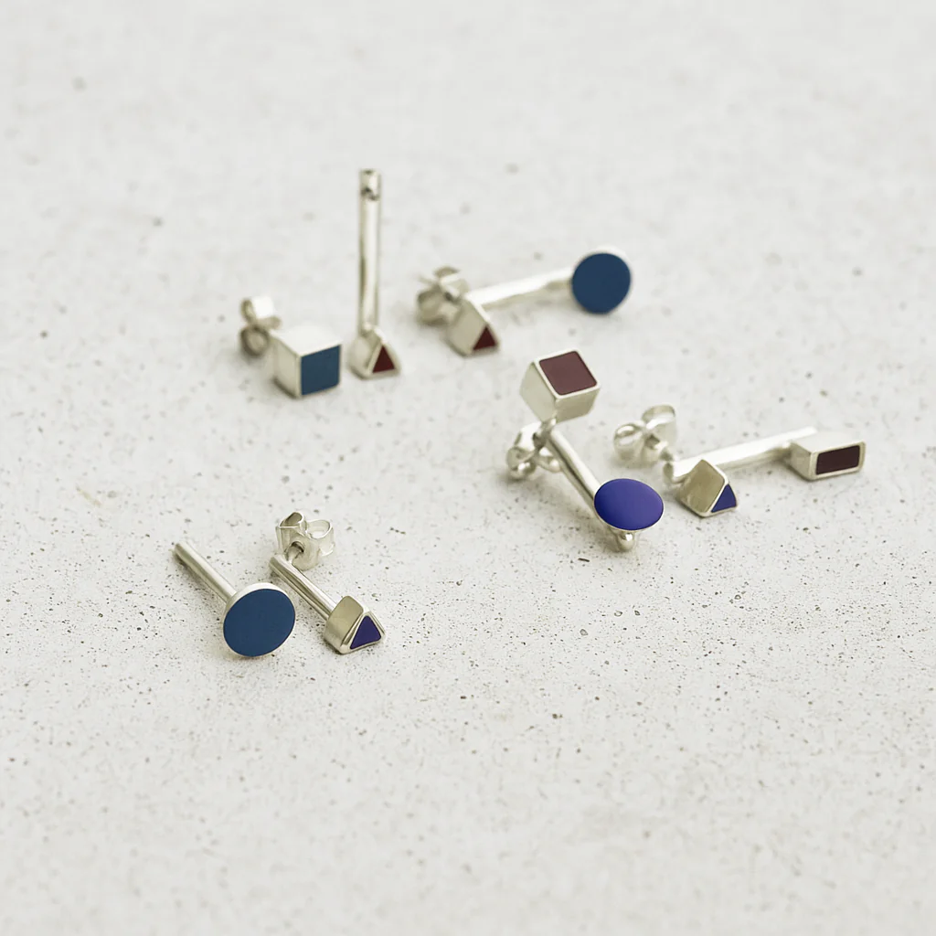 Σκουλαρίκια σωλήνες 925 δύο φάσεων IF Project 5.5 Σκουλαρίκια σωλήνες 925 δύο φάσεων IF Project 5.5