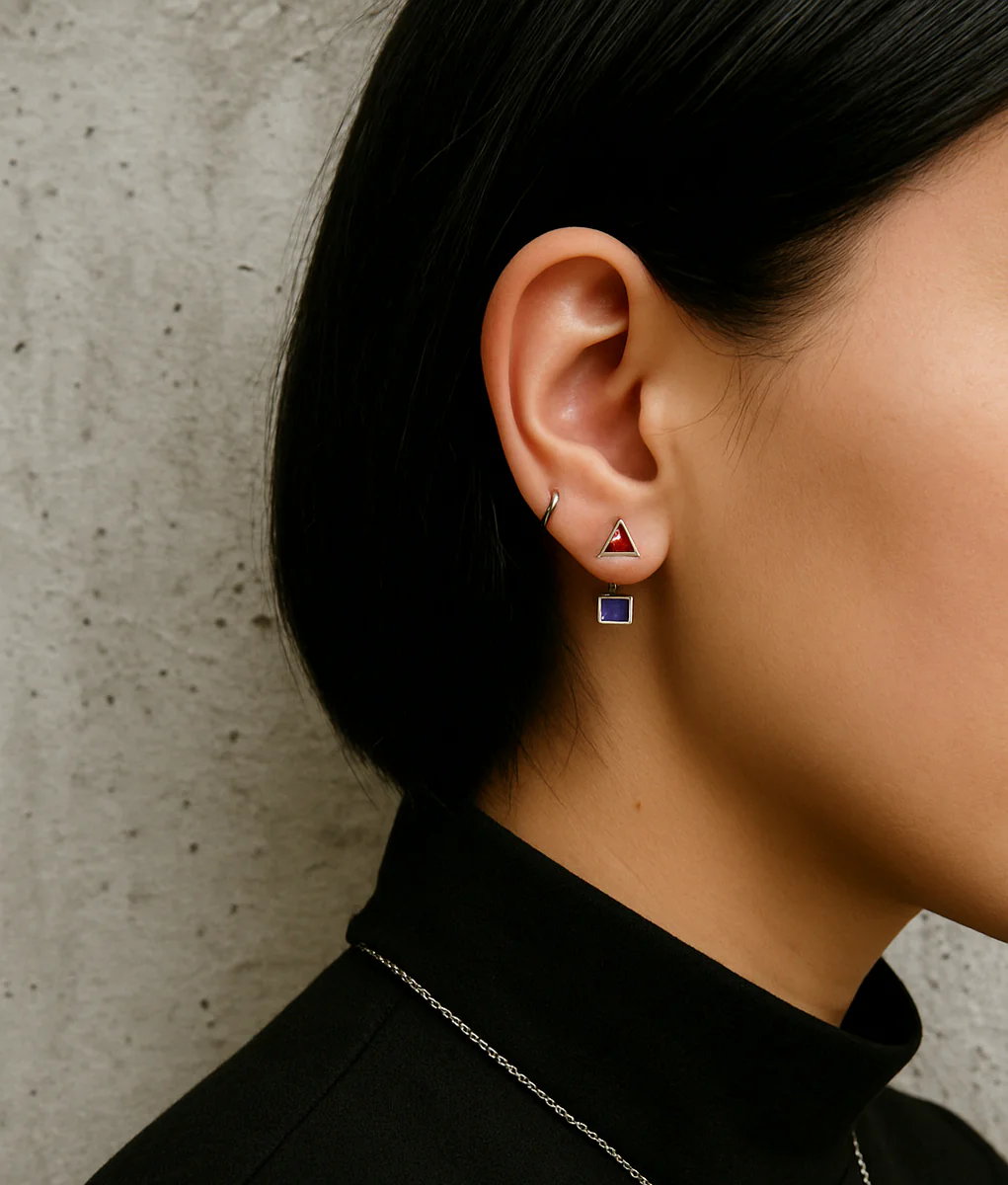 Σκουλαρίκια σωλήνες 925 δύο φάσεων IF Project 5.8 Σκουλαρίκια σωλήνες 925 δύο φάσεων IF Project 5.8